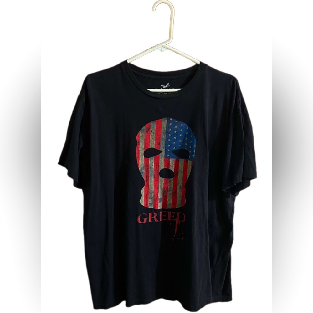 Y2K Vintage 2XL Triple Fat Goose Greed Graphic T-Shirt